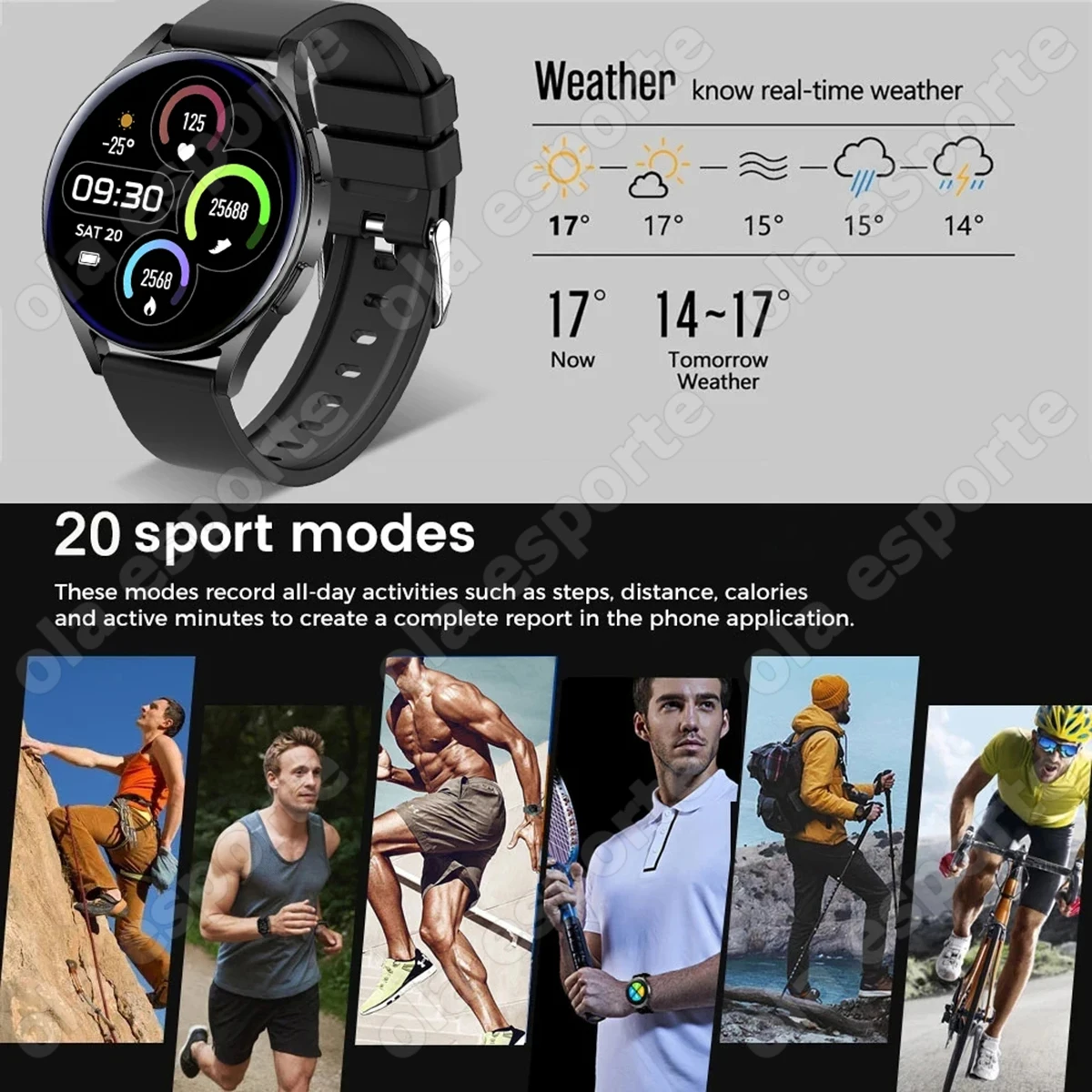 24 Hr. Health Monitor Smart Watch 6